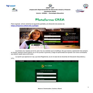 Plataforma CREA - aula virtual