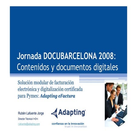 Plataforma de Facturacion Electrónica.Docubarcelona 2008