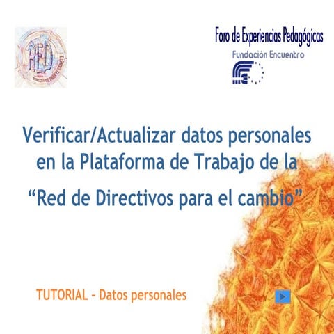 Plataforma red actualizar datos_personales