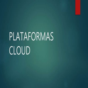 Plataformas cloud