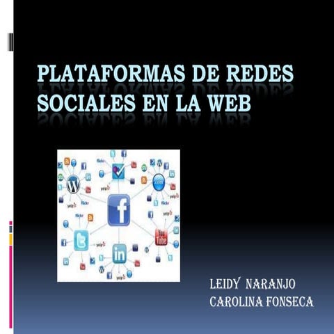 Plataformas de redes sociales en la web