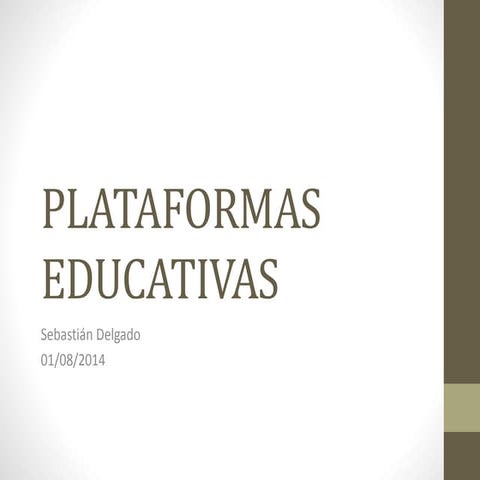 Plataformas educativas DEFINICION,EJEMPLOS Y MAS.