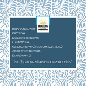 Plataformas educativas y comerciales