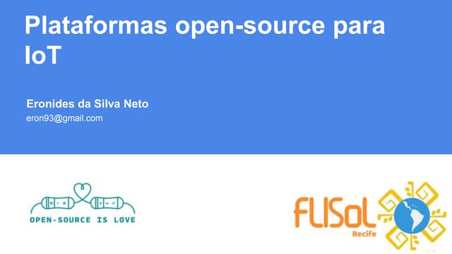 Plataformas open-source para Internet das Coisas (IoT)