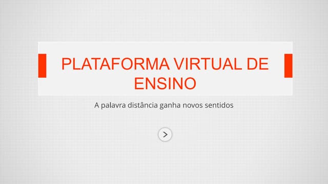 Plataforma de ensino virtual