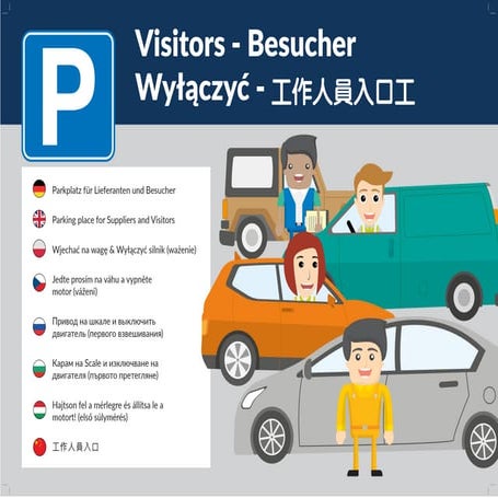 Visitors - Infographic Sign