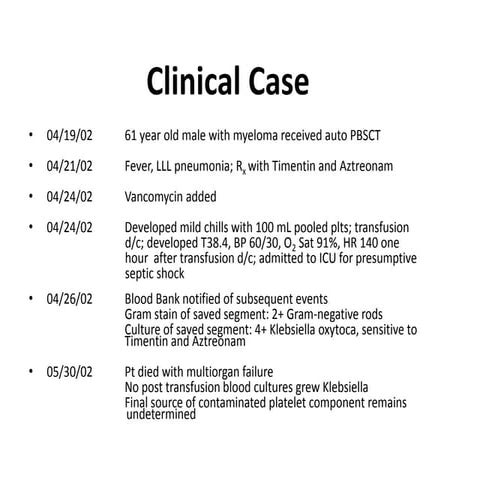 Platelet transfusion 2013