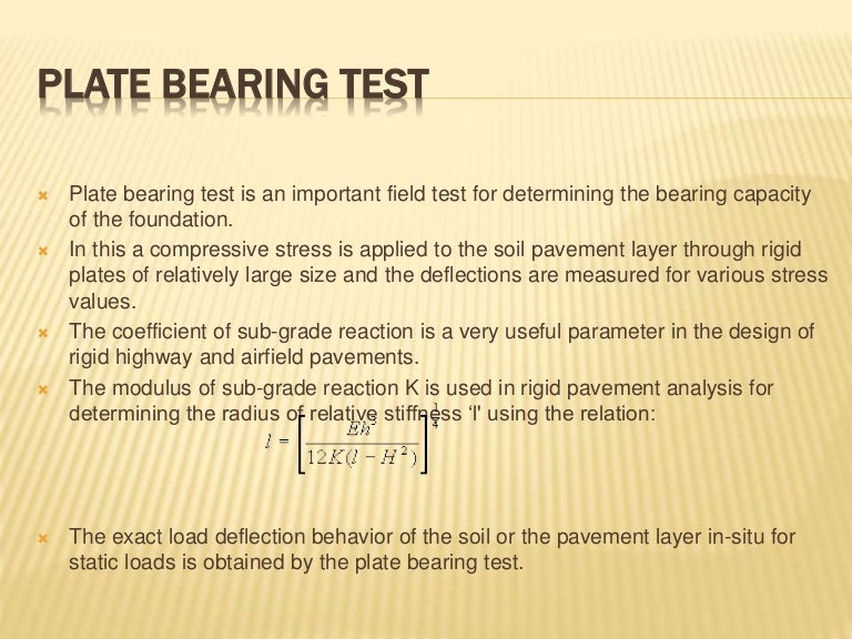 Plate load test best ppt (useful search)