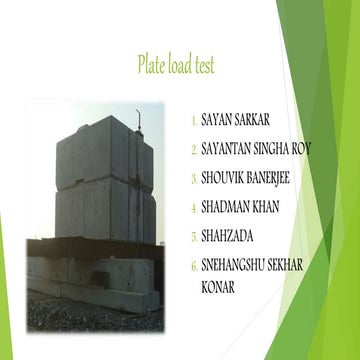 Plate load test ppt