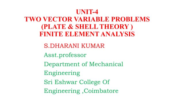 Finite Element analysis -Plate ,shell skew plate 