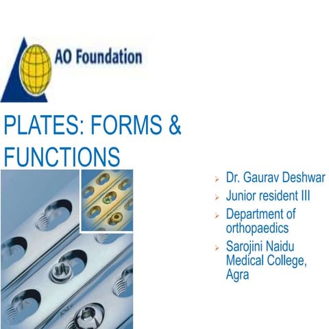 Plates form and function