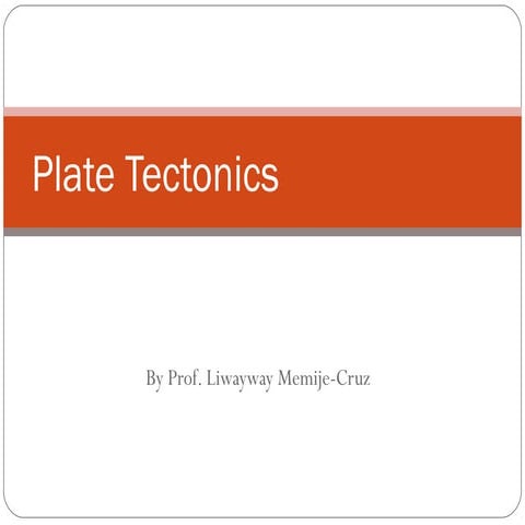 Plate tectonics 