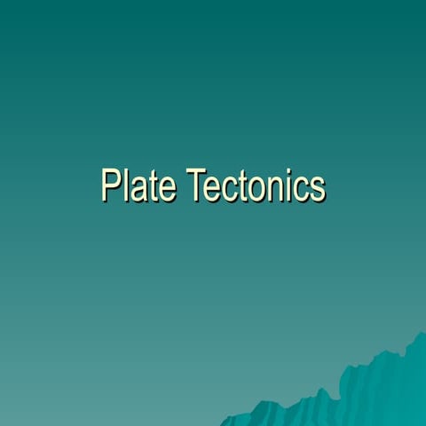 Plate Tectonics