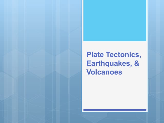Plate Tectonics