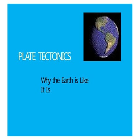 Plate Tectonics Definition Evidences Pptx