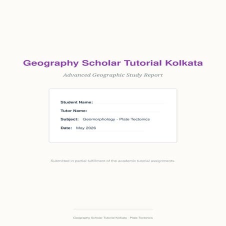 Comprehensive Study on Plate Tectonics and Indian Geotectonic Evolution ...