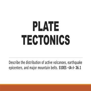PLATE TECTONICS WEEK 2 PPT.pptx Grade 10 Science