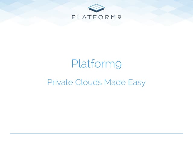 Self-service and automation using OpenStack for VMware vSphere