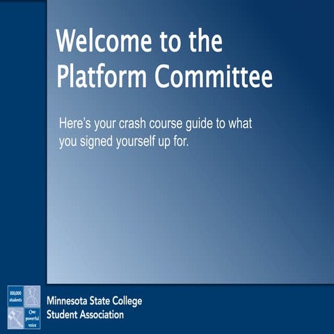 Platform Committee Roles and Expectations: Policy Oversight 101
