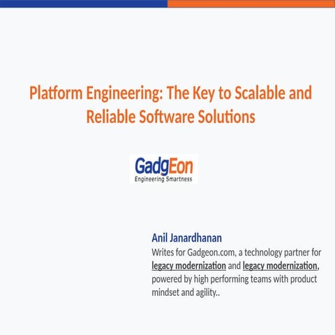 Platform Engineering The Key to Scalable and Reliable Software Solutions.pptx