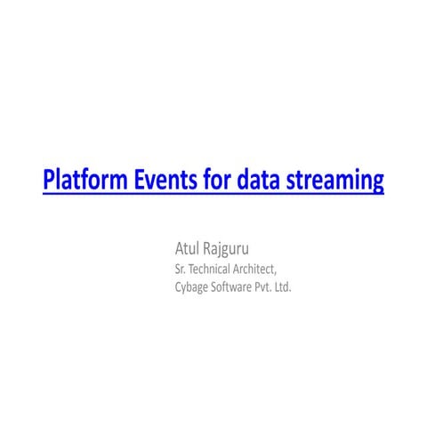 Platform events