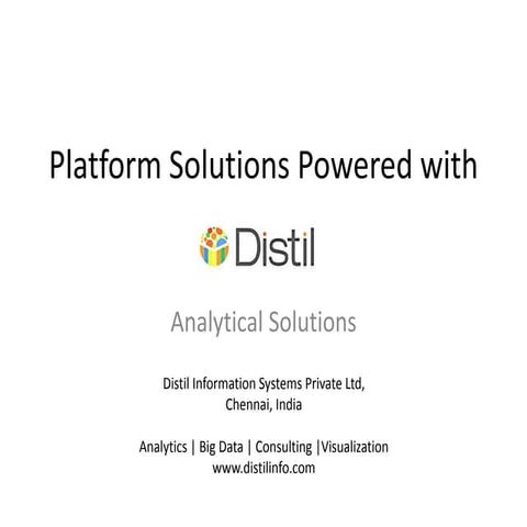 Distil Info - Platform solutions Retail