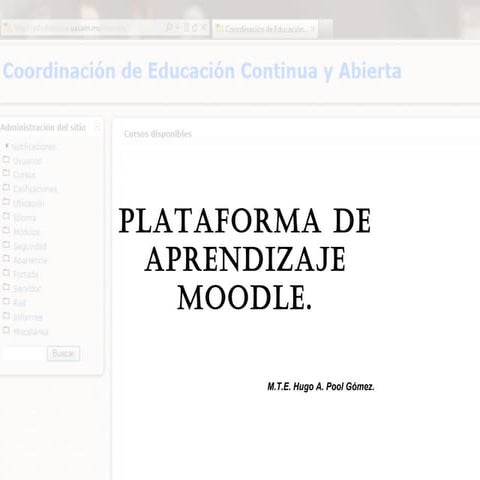 Platica plataforma moodle