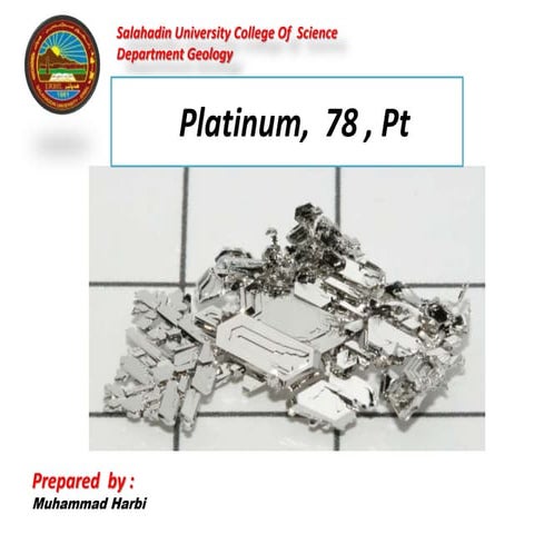 Platinum ppt preparated by mir hama 1 | PPT