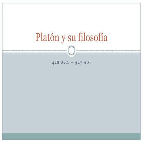 Platón y su filosofía