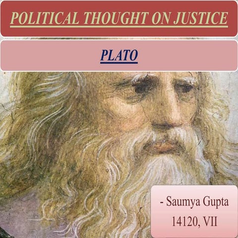 PLATO's political thought on Justice