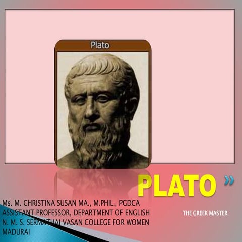 Plato- LITERARY CRITICISM 