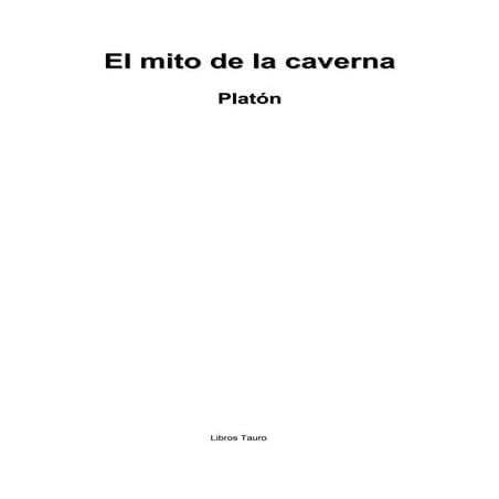 Platon   el mito de la caverna