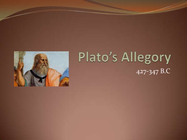 Plato’s allegory