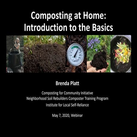 Composting at Home: Introduction to the Basics