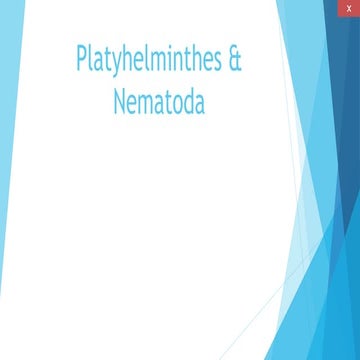 Platyhelminthes & nematoda
