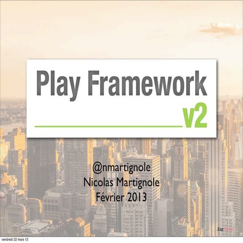 Play2 ou l'architecture web réactive