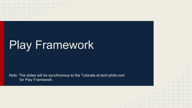 Play Framework Intro-I