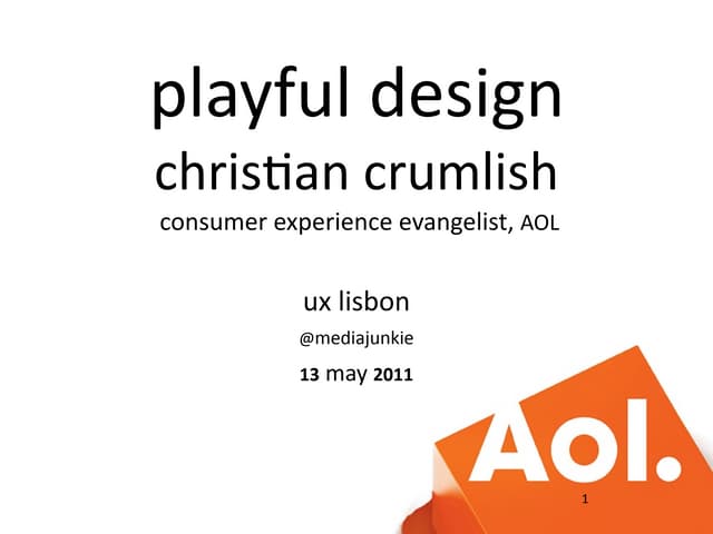 Playful design-uxlx-2011