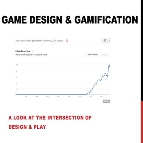 Gamification and game design