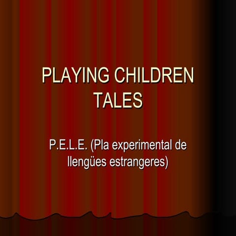Playing children tales pp