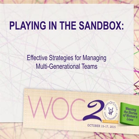 Playing in the Sandbox: Effective Strategies for Managing Multi-Generational ...