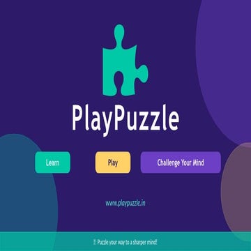 PlayPuzzle: Engaging Online Puzzle Platform for Brain Training and Fun ...