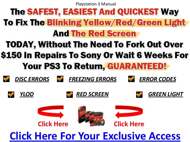 Playstation 3 Manual