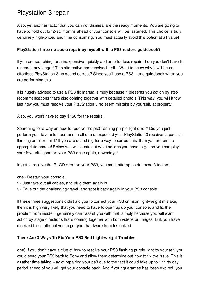 playstation 3 repair shop near me