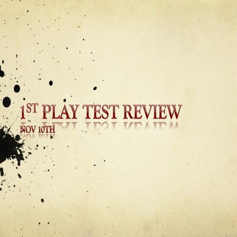 Play Test 1 for Survive This