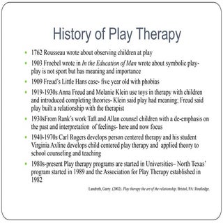Play therapy