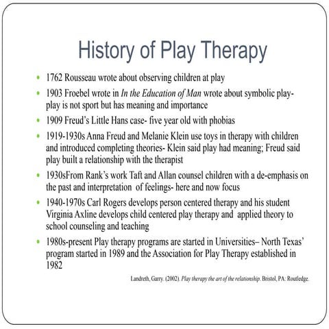 Play therapy