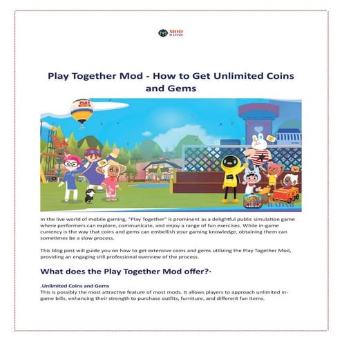 Play Together Mod - How to Get Unlimited Coins and Gems
