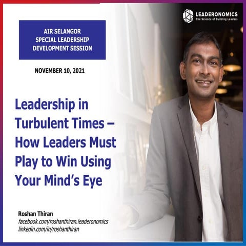 Air Selangor Special Leadership Session - Play To Win Using Your Mind's Eye