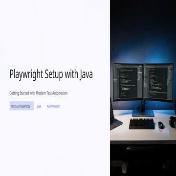 Playwright Setup with Java – Getting Started with Modern Test ...